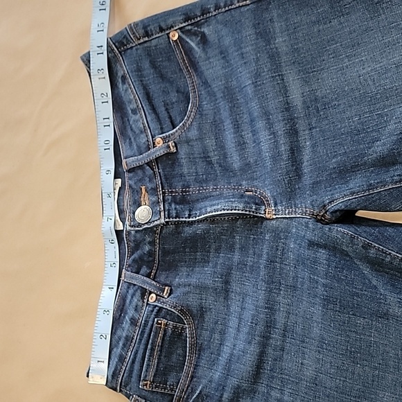 Loft Size 26/2 Curvy Straigh Blue Jeans, Wide Cuff - Picture 3 of 13